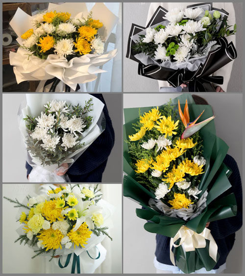 安徽滁州市明光市女山湖镇安淮村白事花束代送
